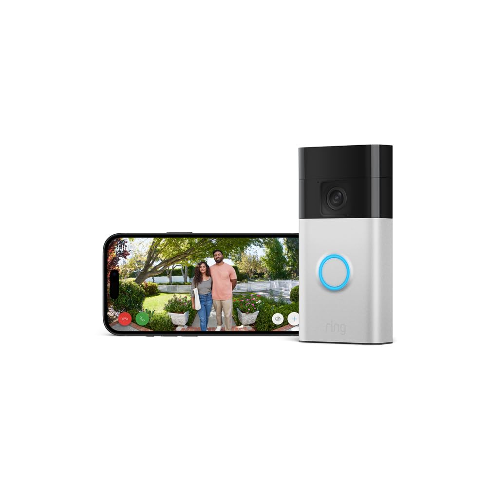 Buy Ring,Ring Battery Video Doorbell (2024) - DIY Wireless, HD Video, Head-to-Toe View, Built-in Battery, 30-Day Free Ring Home Trial - Gadcet UK | UK | London | Scotland | Wales| Near Me | Cheap | Pay In 3 | Intercoms